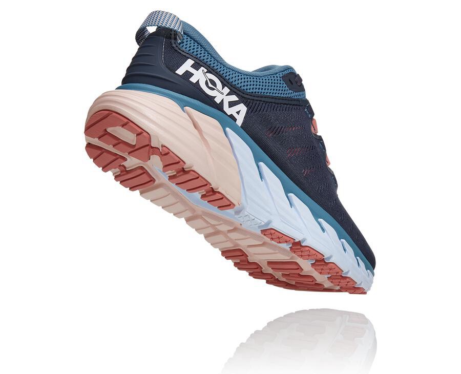 Running Shoes Womens - Hoka One One Gaviota 3 - Navy - AFXQLCD-14